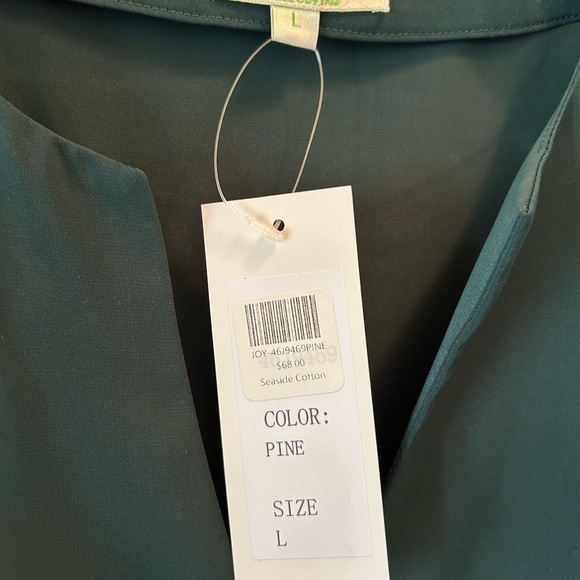 Jade Women's Elegant Teal Blouse - Picture 2 of 2